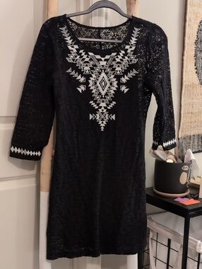Express Aztec Lace Dress SMALL
